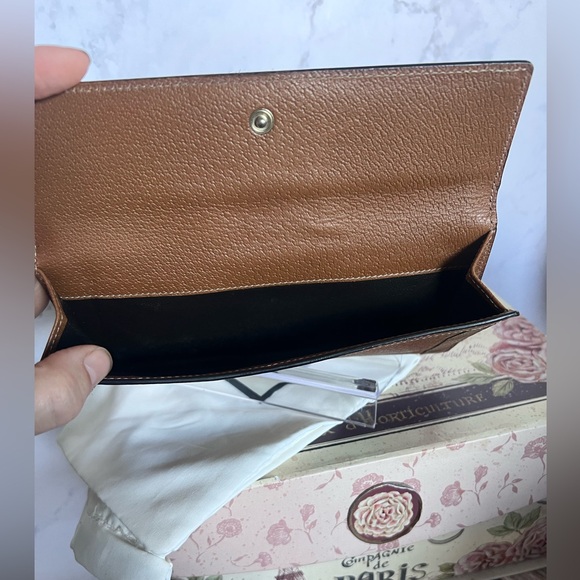 Gucci Monogram Leather and Canvas long wallet - Picture 10 of 12